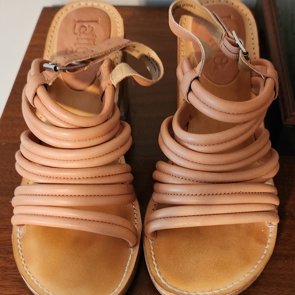 Latigo "Vacation" Strappy Block Heel Sandals 7.5 Blush color - Picture 10 of 11